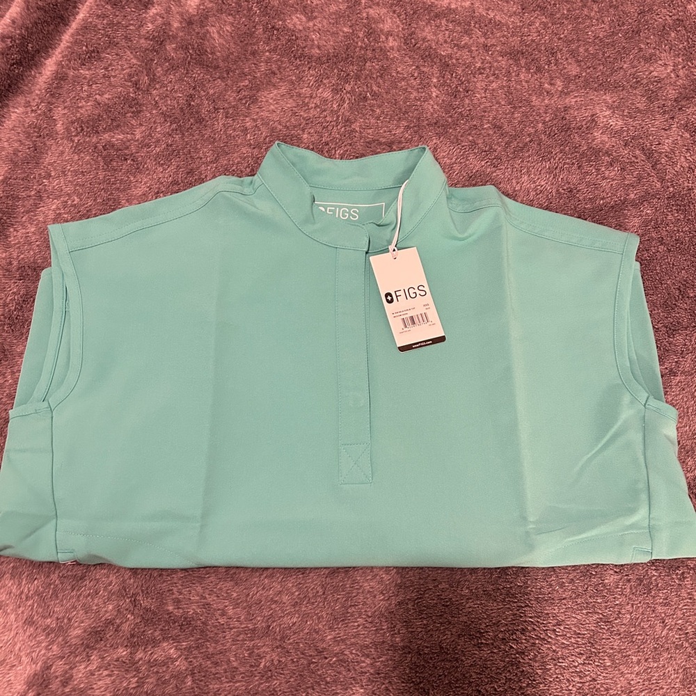 Figs Rafaela Scrub Top - Surgical Green